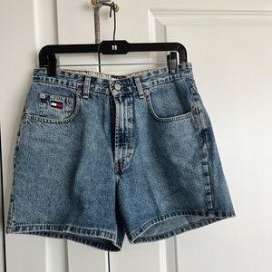 Tommy Hilfiger vintage denim, jean shorts.